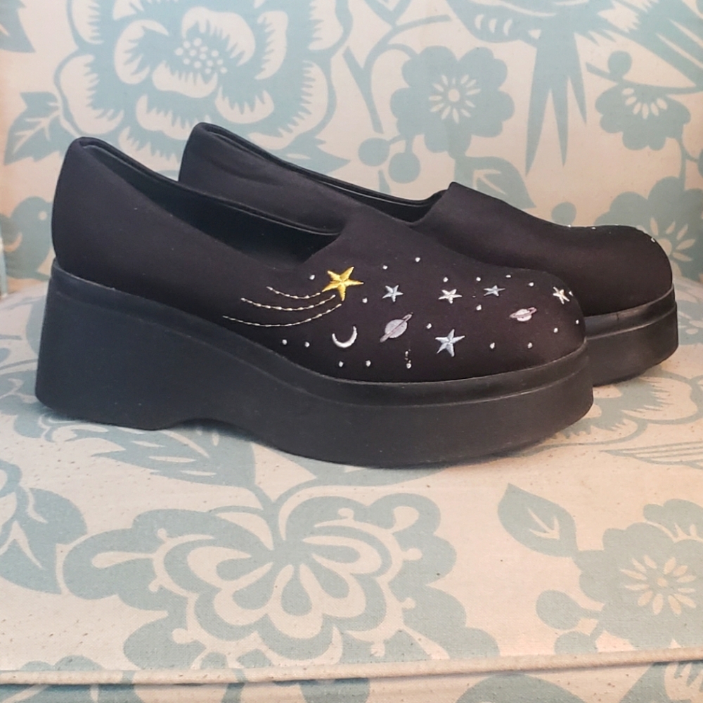 CUTE Vintage y2k Celestial Platform Shoes 10 M